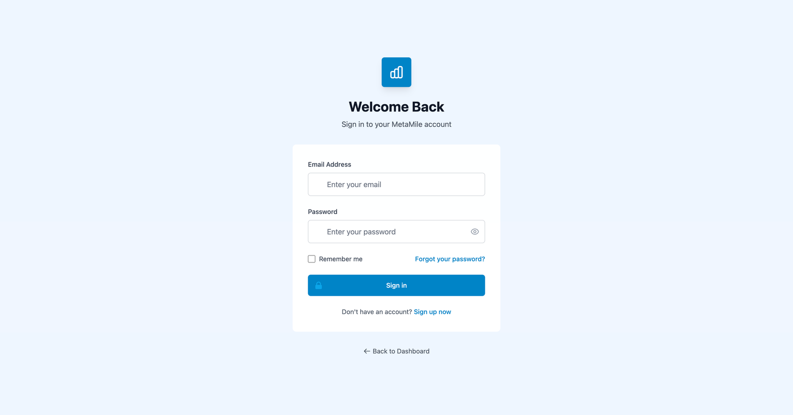 MetaMile - Dashboard Overview